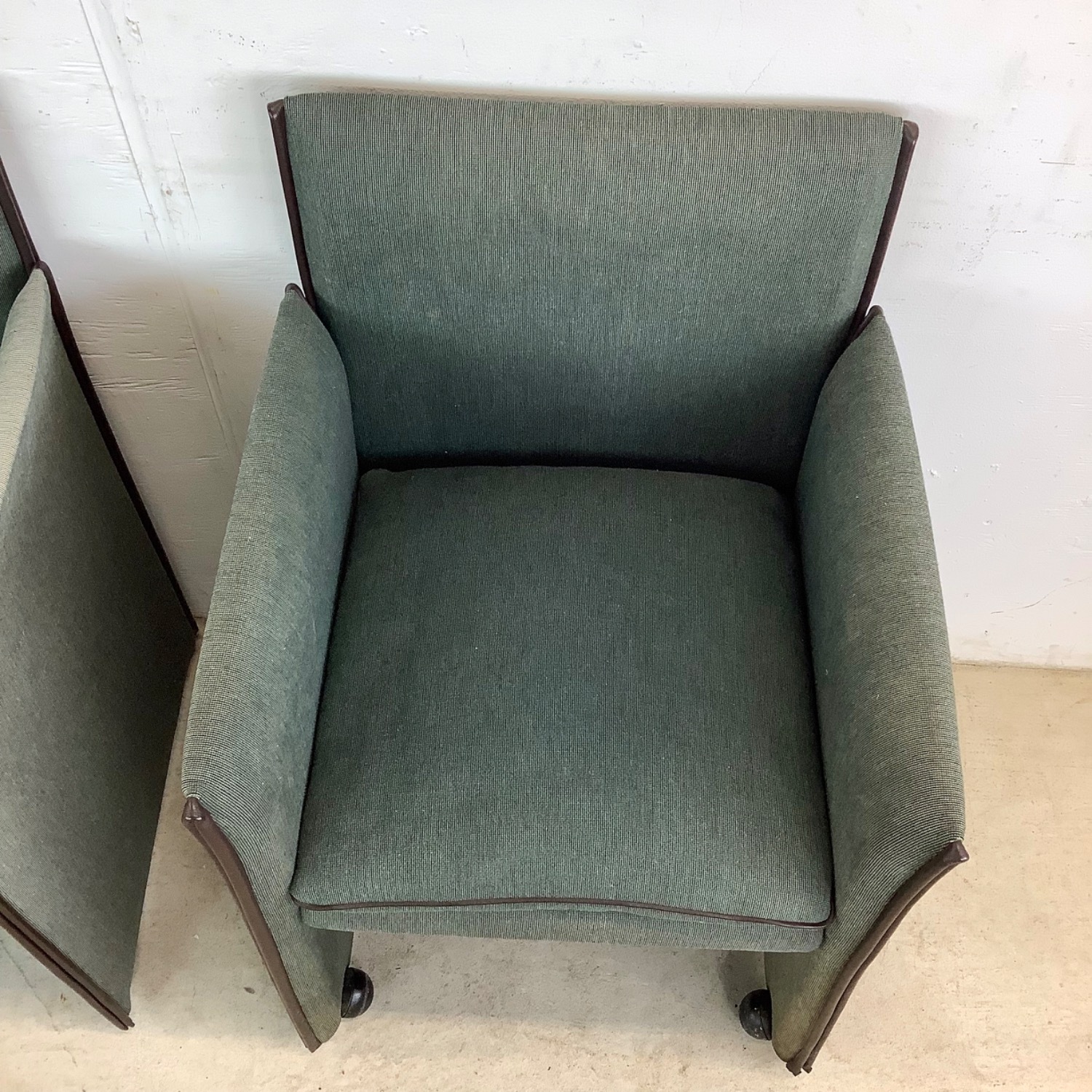Pair Vintage Modern Armchairs - image-15
