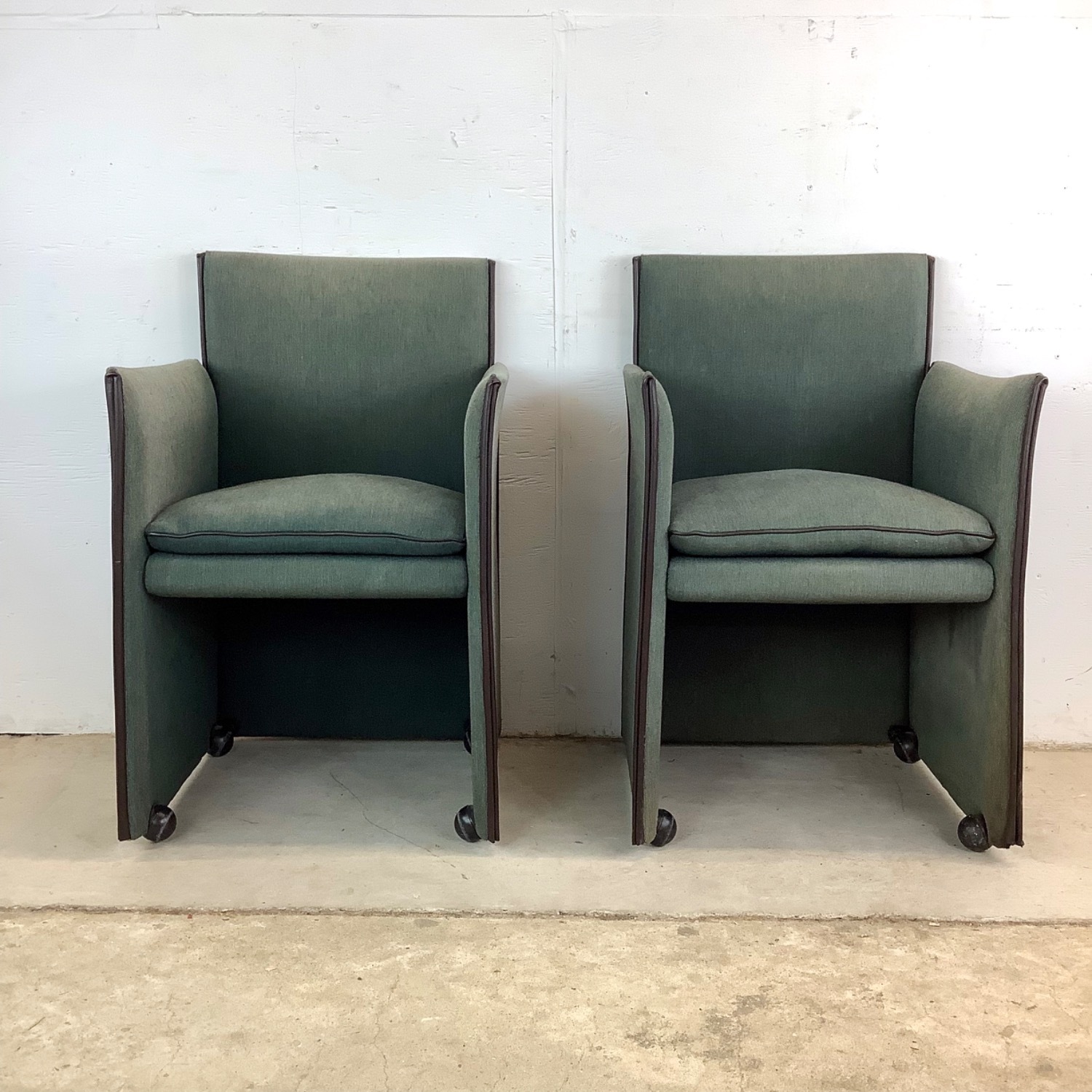 Pair Vintage Modern Armchairs - image-3