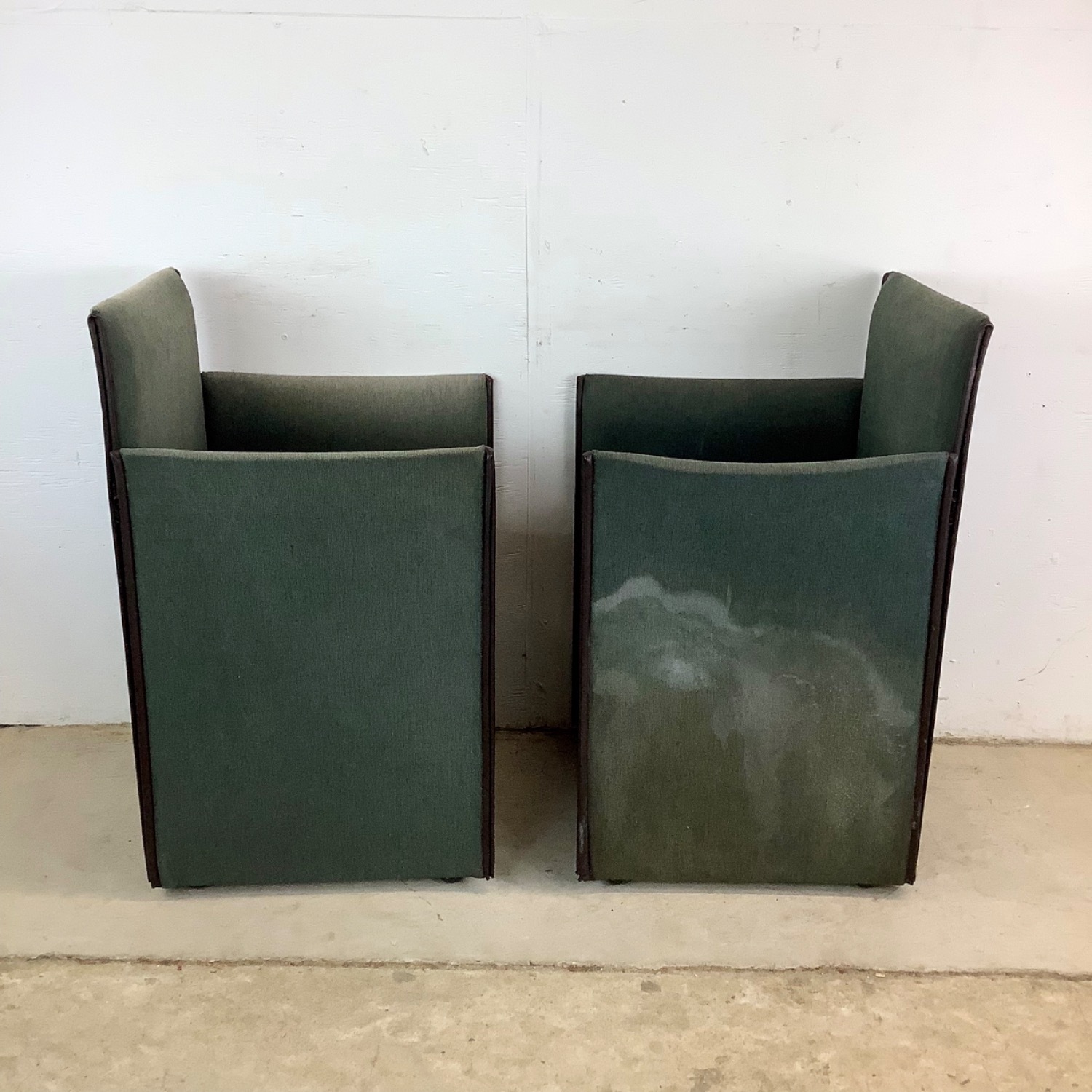 Pair Vintage Modern Armchairs - image-5