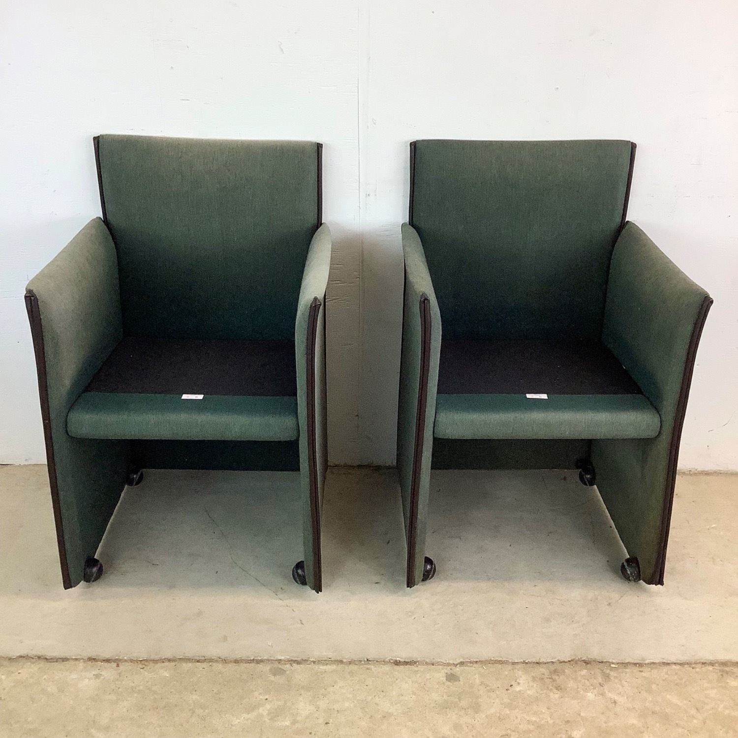 Pair Vintage Modern Armchairs - image-7
