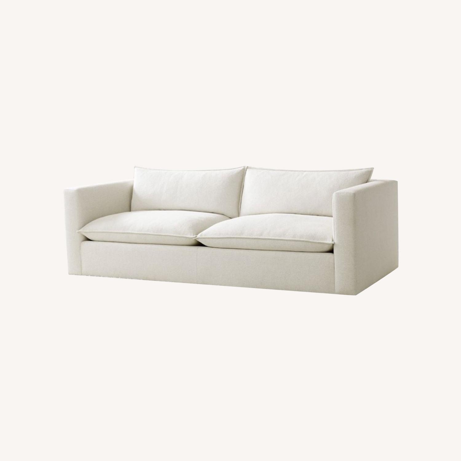 Crate & Barrel Lotus Natural Fabric 2 Seater Sofa - image-5