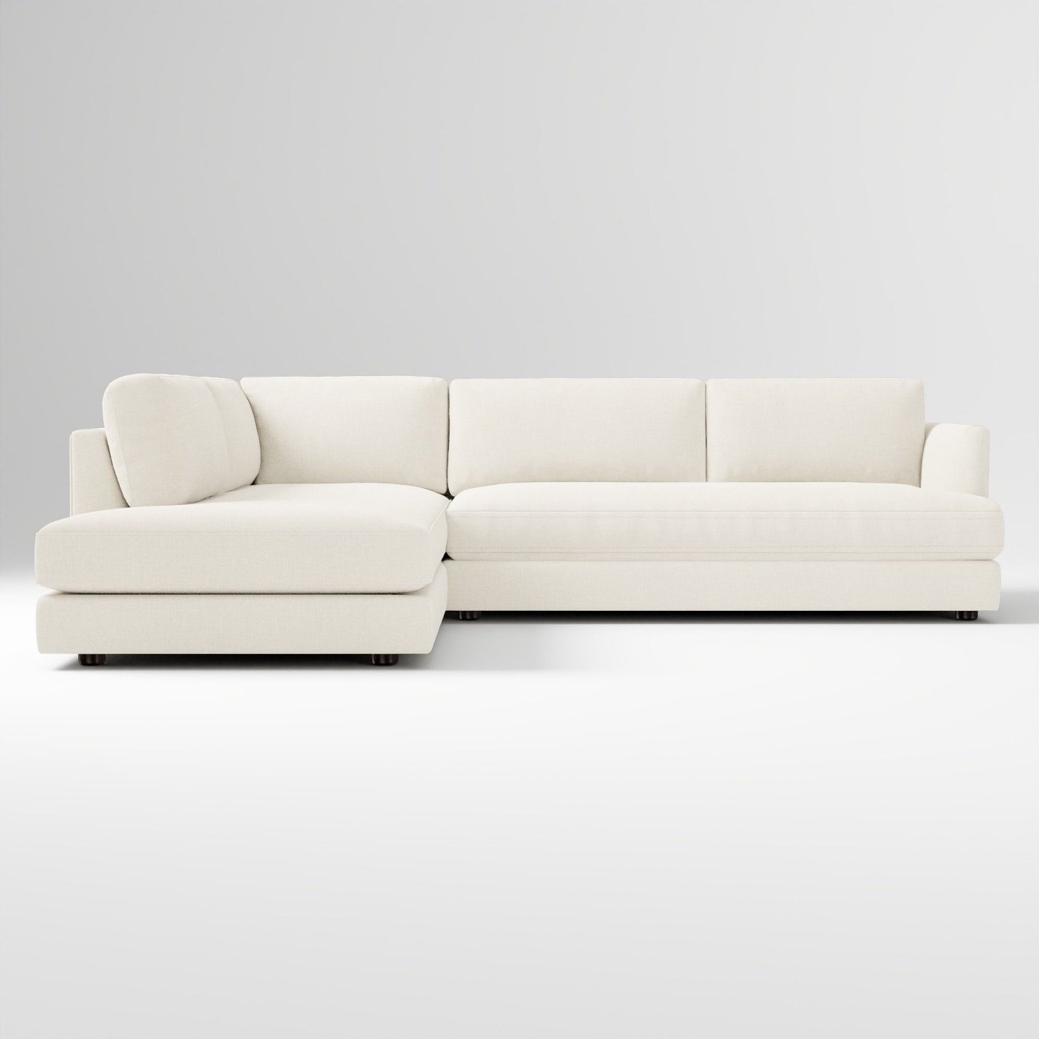 West Elm White Marble 3+ Piece Sectional - image-4
