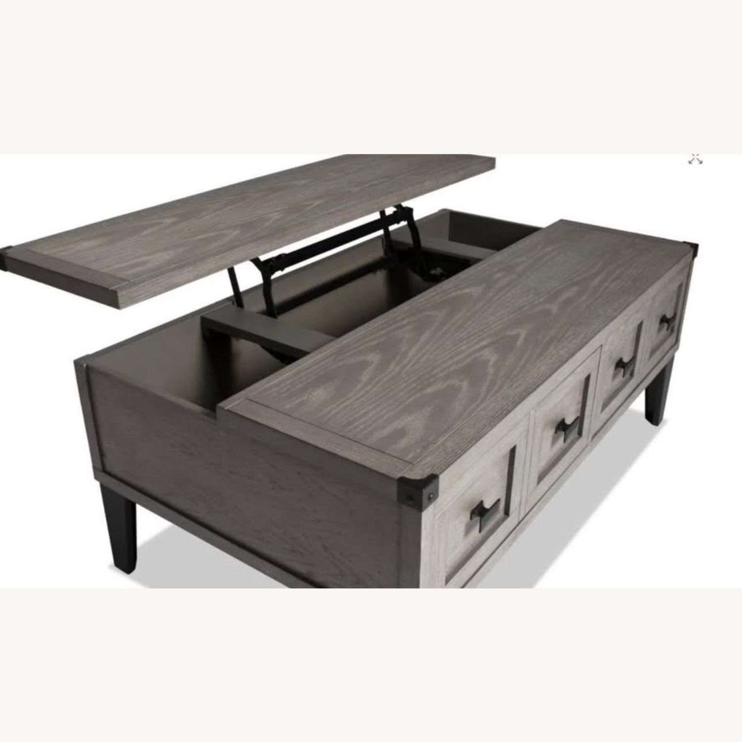 Bob's Discount Furniture Wentworth Light Gray Coffee Table - image-4