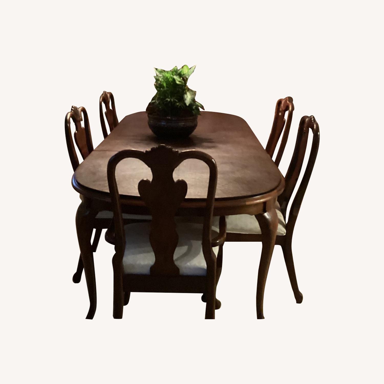 Vintage Dining Room Table and Chairs - image-0