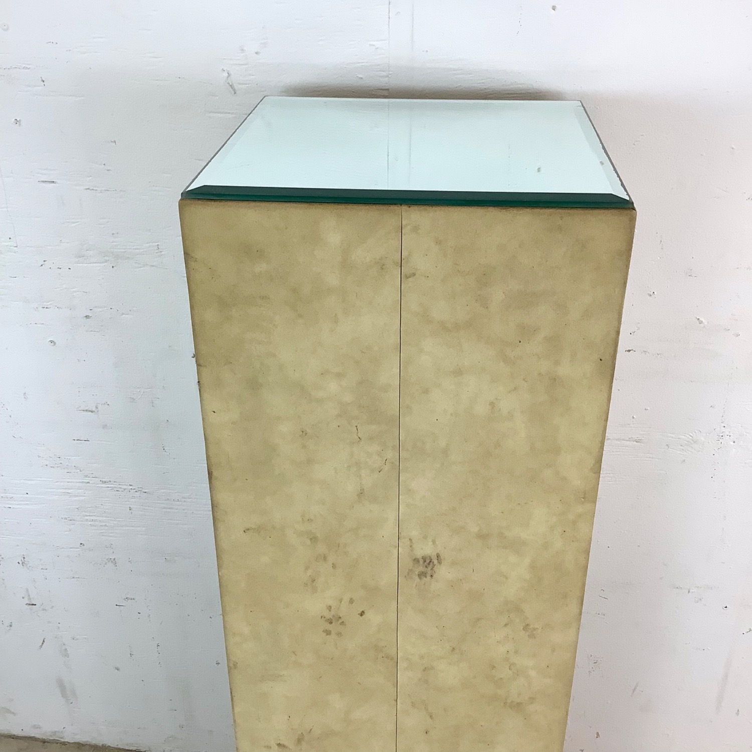 Vintage Mirrored Top Display Pedestal - image-10