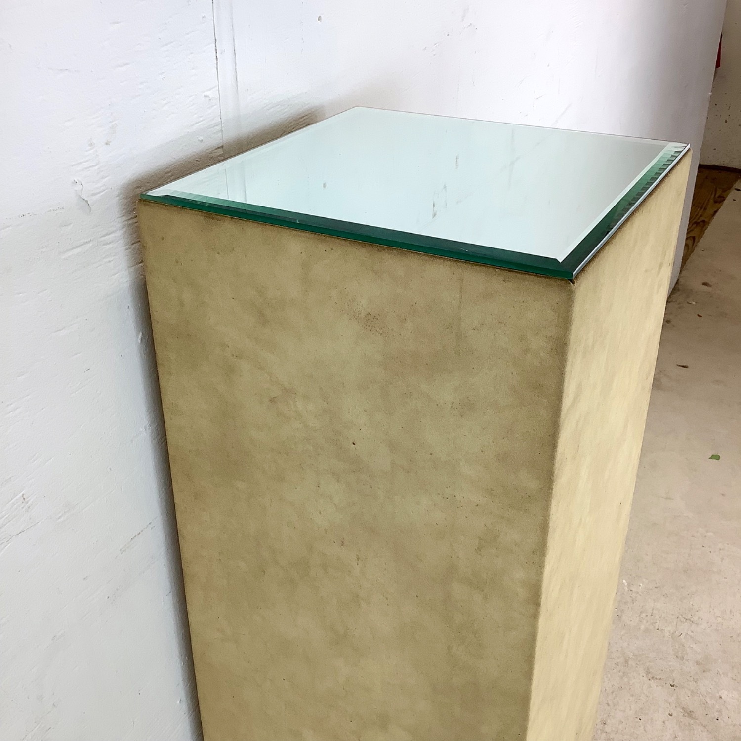 Vintage Mirrored Top Display Pedestal - image-14