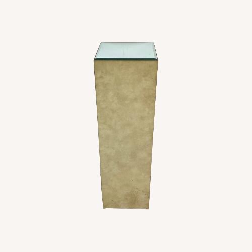 Used Vintage Mirrored Top Display Pedestal for sale on AptDeco