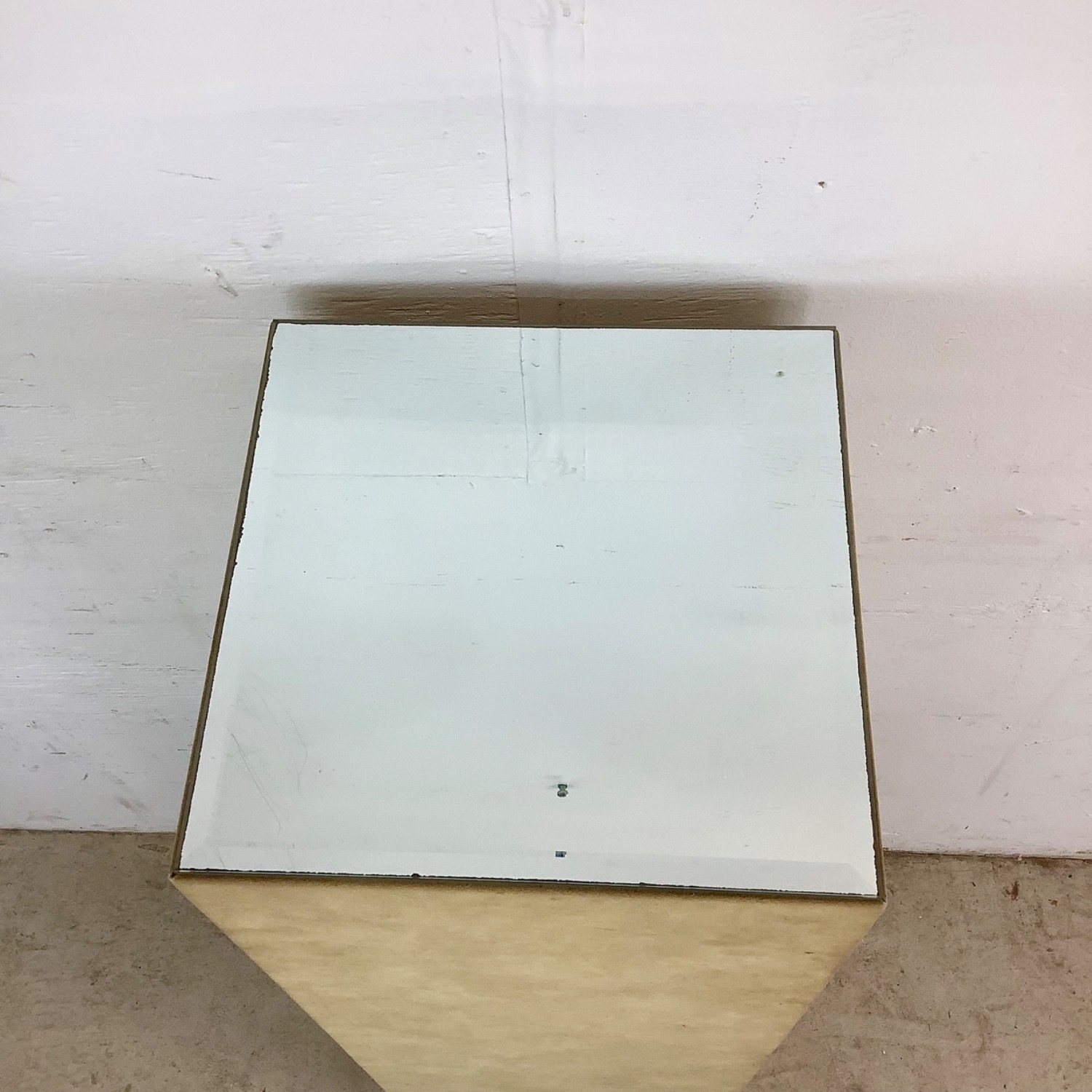 Vintage Mirrored Top Display Pedestal - image-3