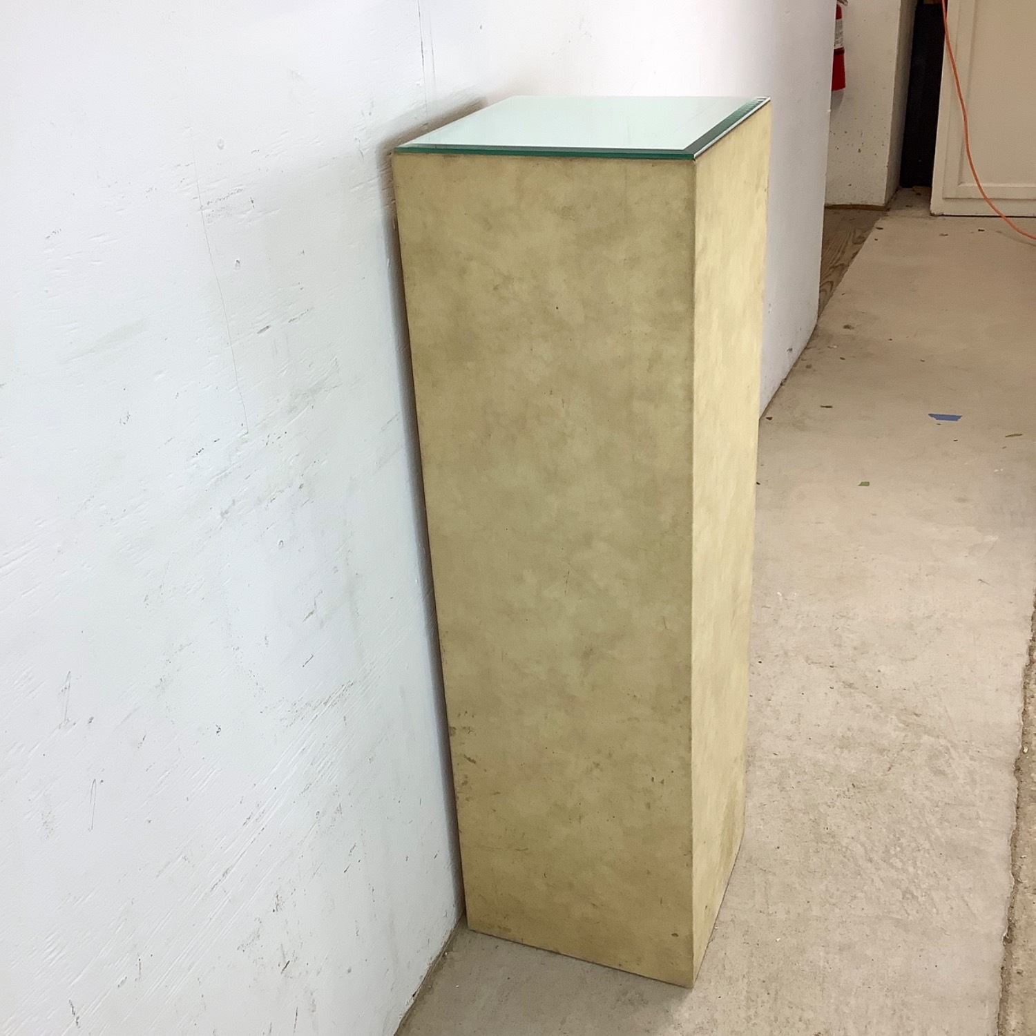 Vintage Mirrored Top Display Pedestal - image-8