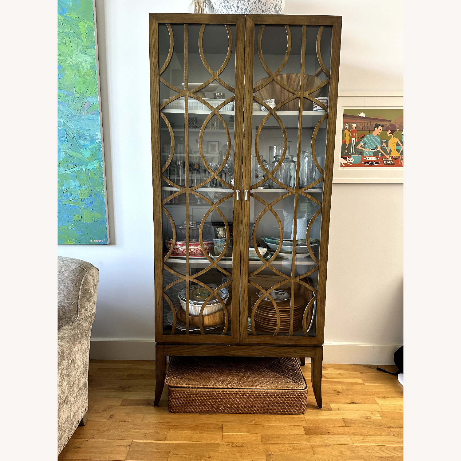 Ballard Designs Light Brown Sideboard - image-2