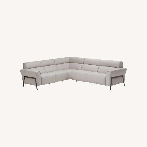 Used Natuzzi Eleganza Leather Lshape Sofa for sale on AptDeco