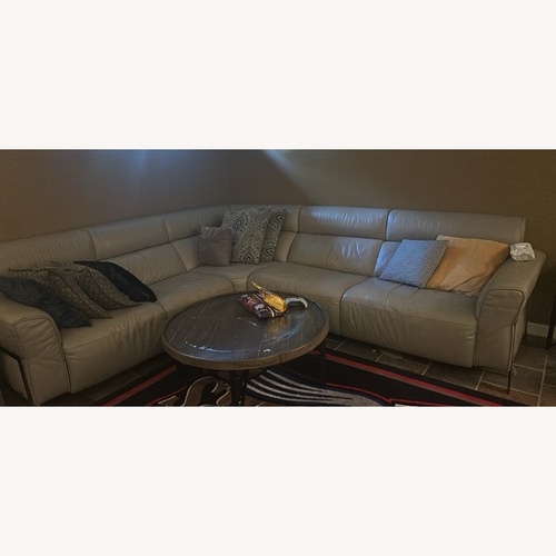 Used Natuzzi Eleganza Leather Lshape Sofa for sale on AptDeco