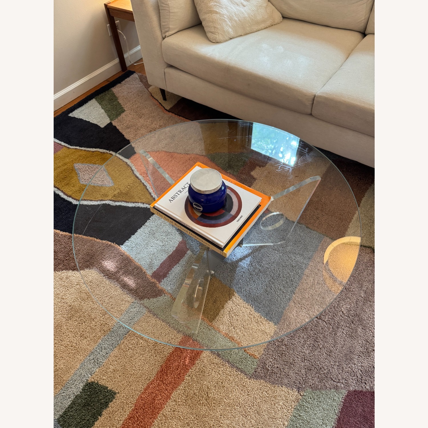 Vintage/Antique Glass Coffee Table - image-2