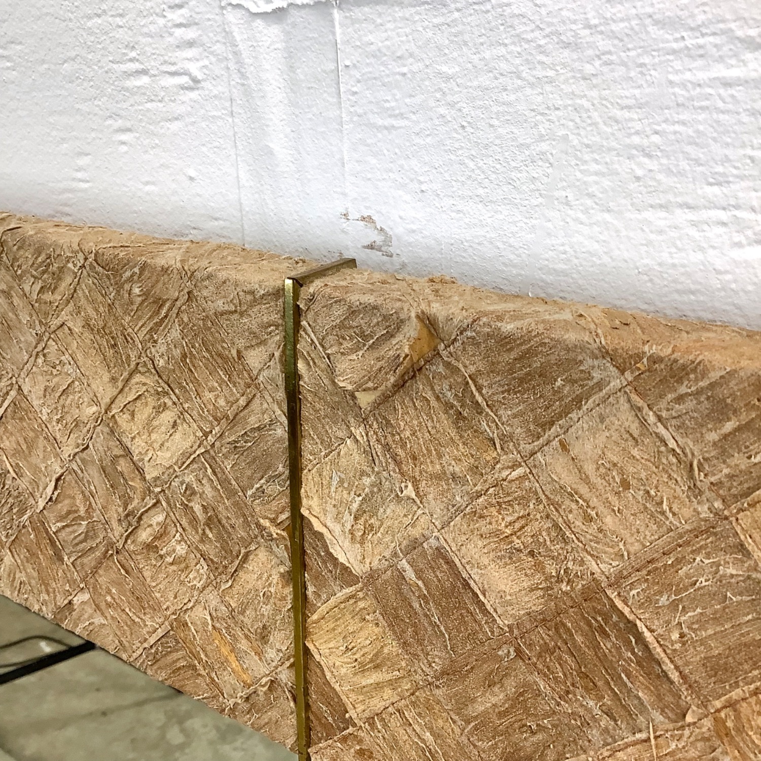 Large Square Textile Wall Mirror - image-8