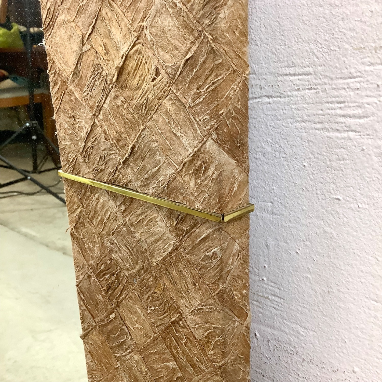 Large Square Textile Wall Mirror - image-7