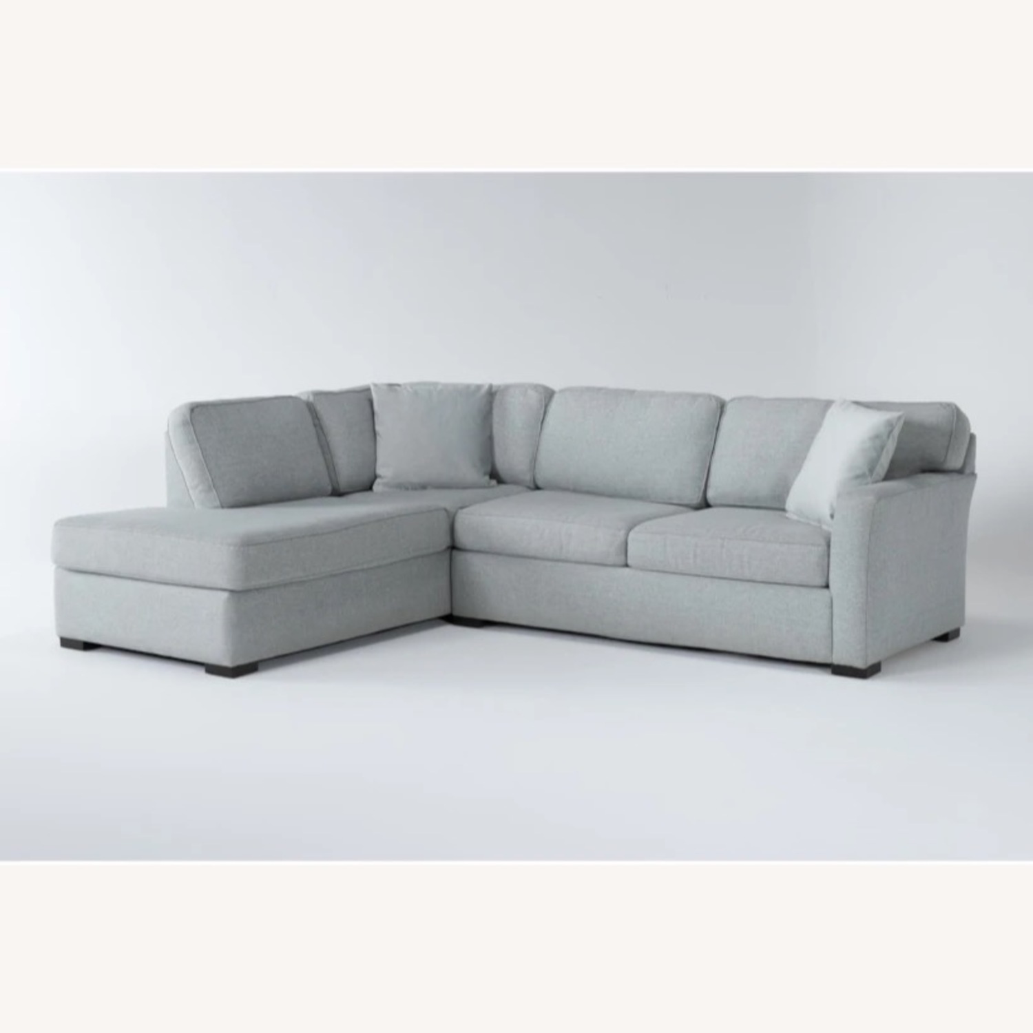 Living Spaces Aspen Tranquil Sectional Sofa - image-4