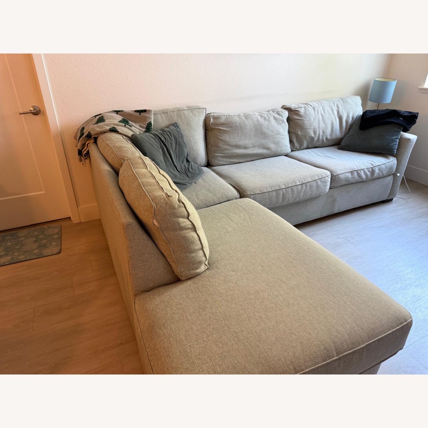 Living Spaces Aspen Tranquil Sectional Sofa - image-2