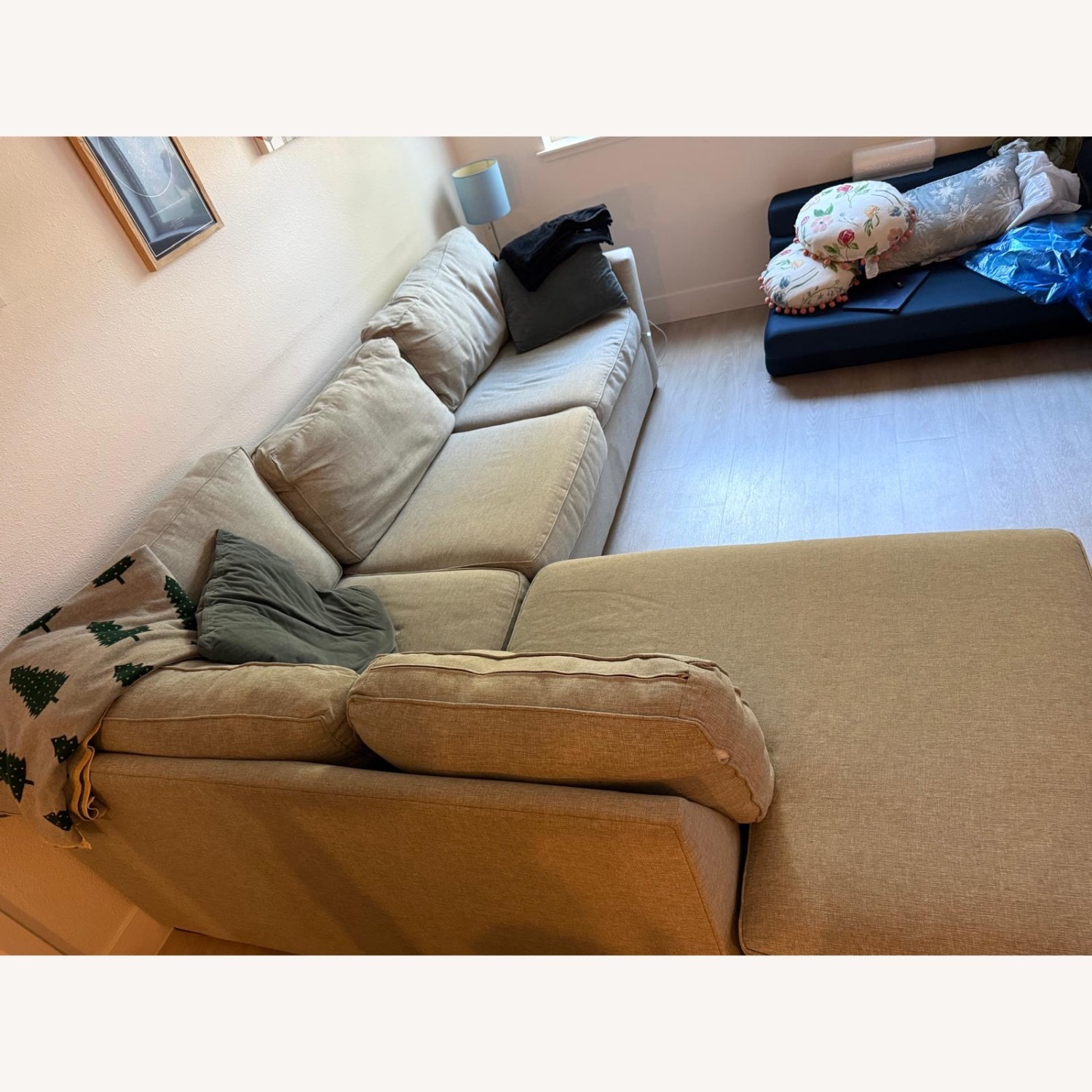 Living Spaces Aspen Tranquil Sectional Sofa - image-3