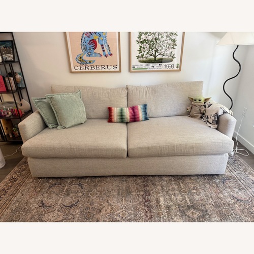 Used Crate & Barrel Natural Fabric 3+ Seater Sofa for sale on AptDeco