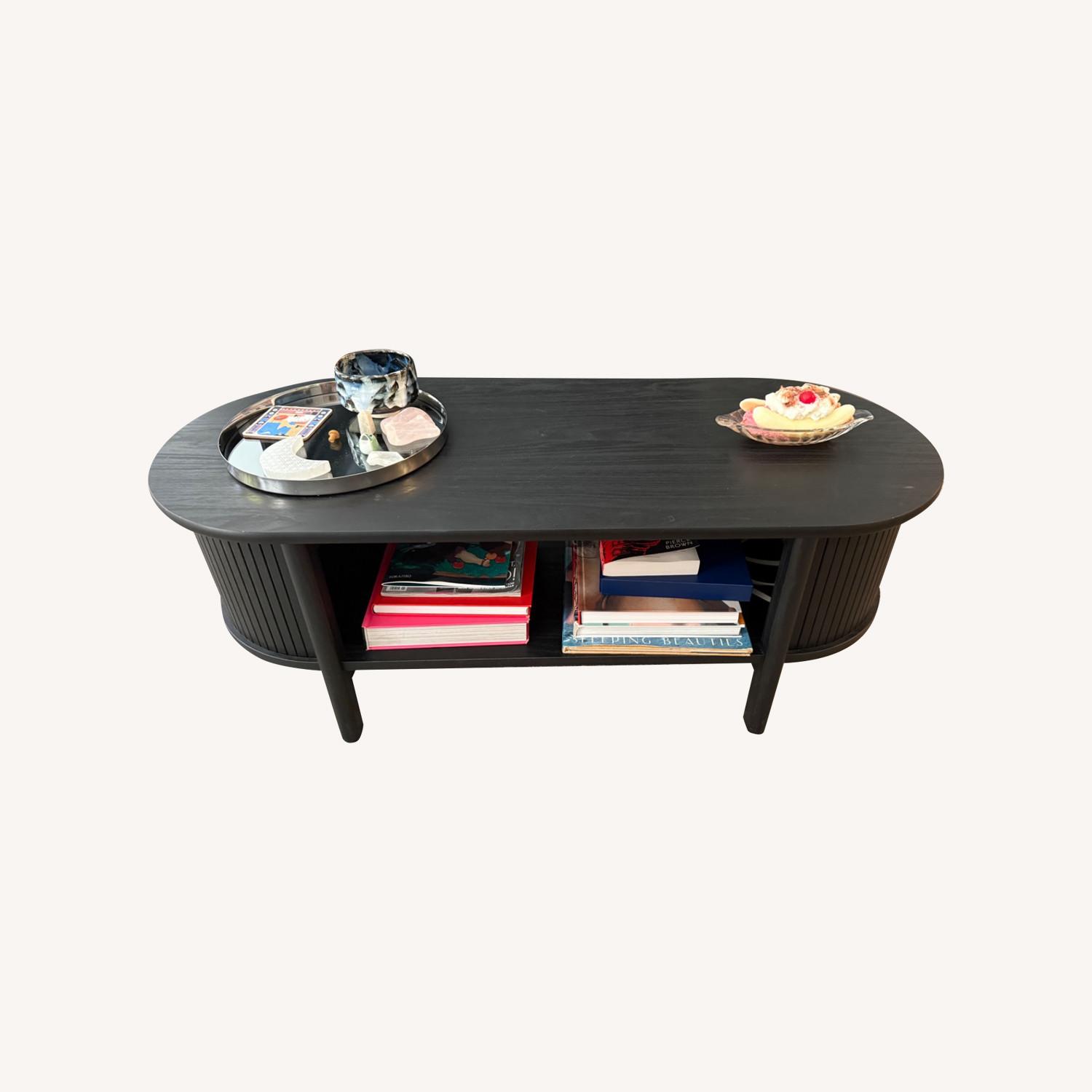 Modway Black Wood Coffee Table - image-6