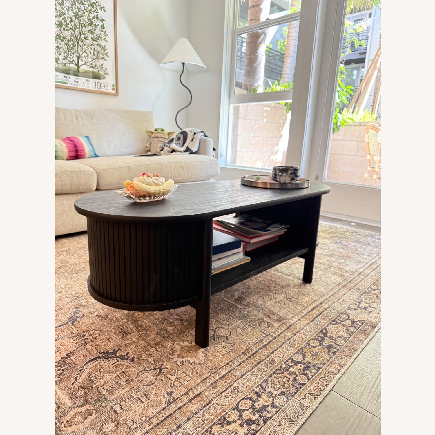 Modway Black Wood Coffee Table - image-1