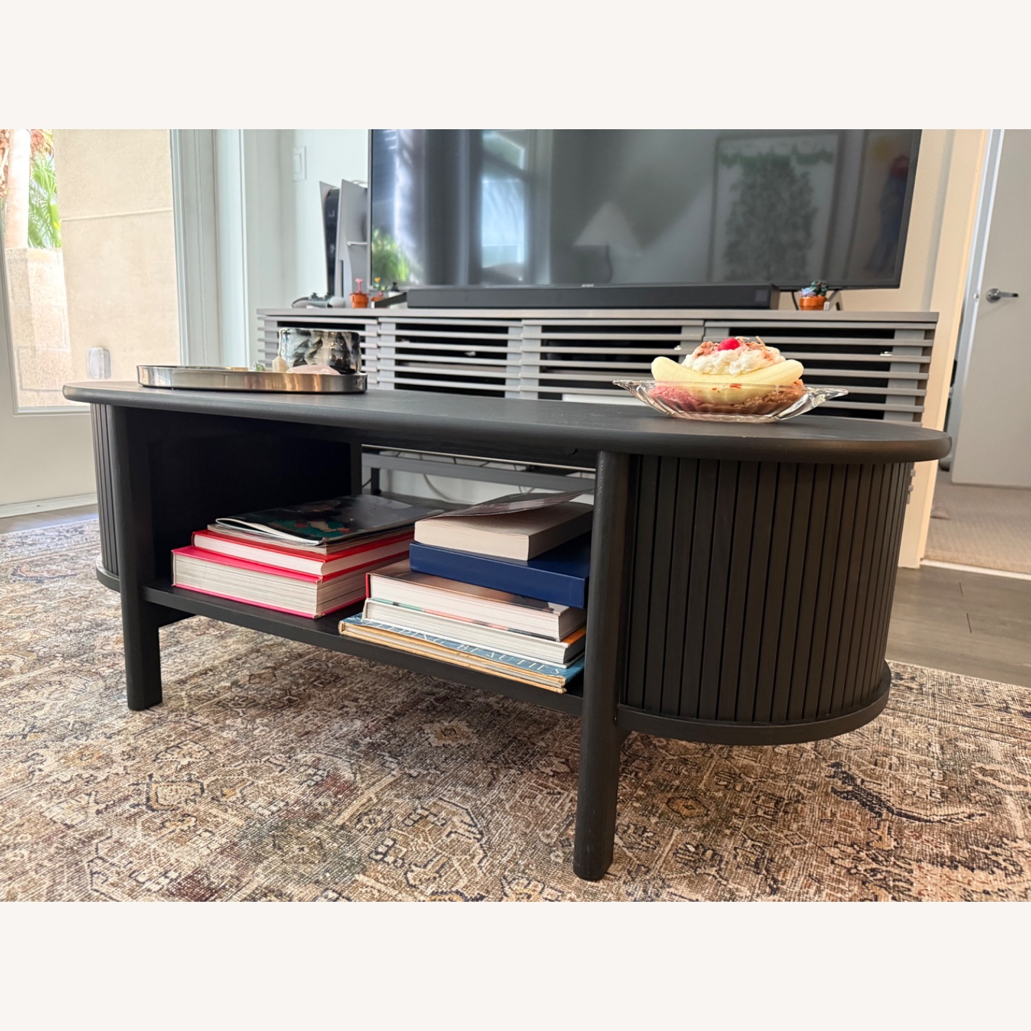 Modway Black Wood Coffee Table - image-2