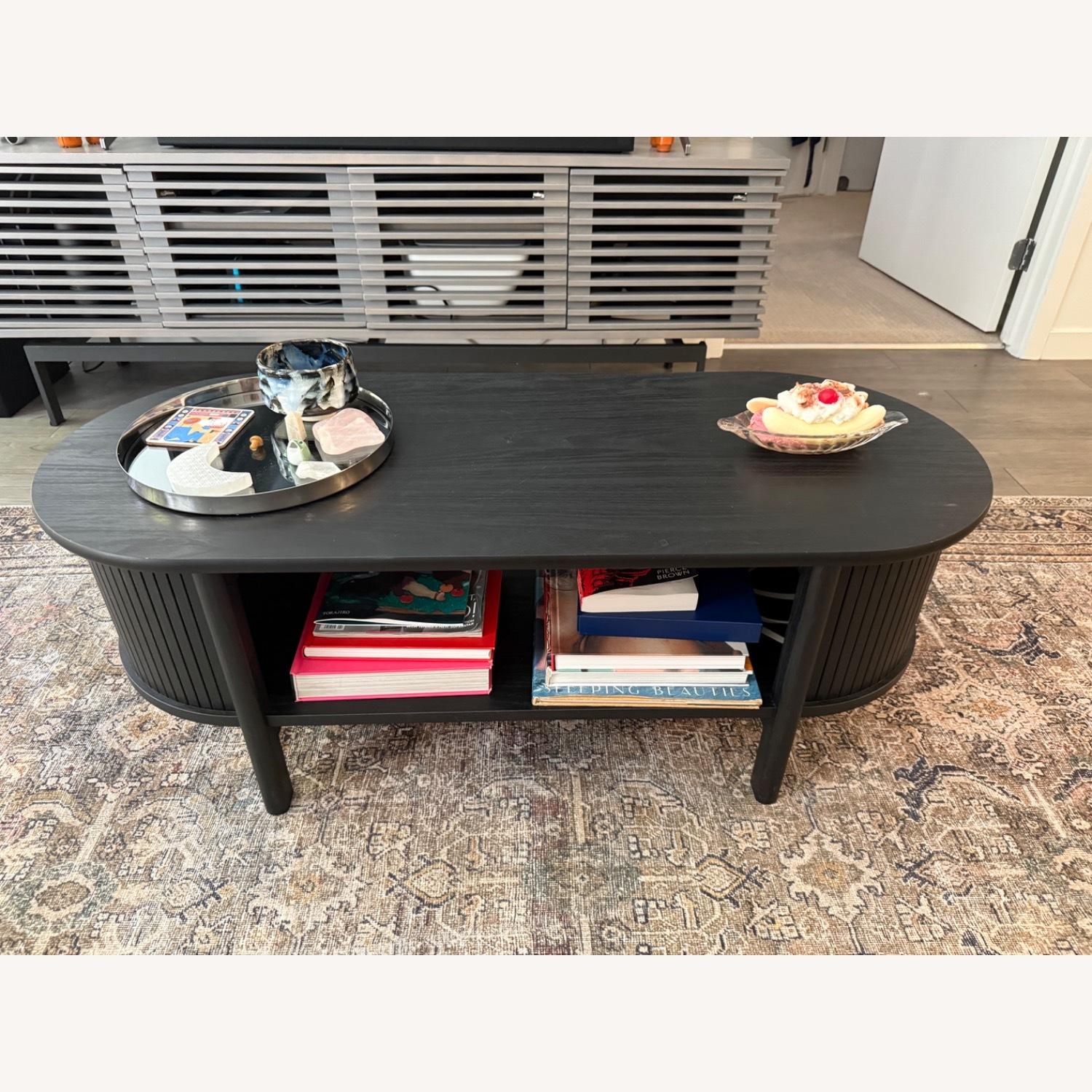 Modway Black Wood Coffee Table - image-3