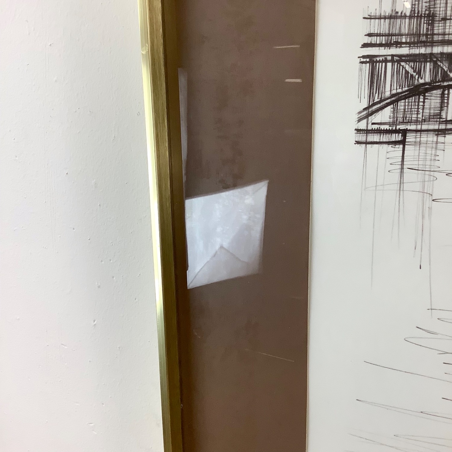 Vintage Lithograph Nautical Cityscape, Signed - image-17