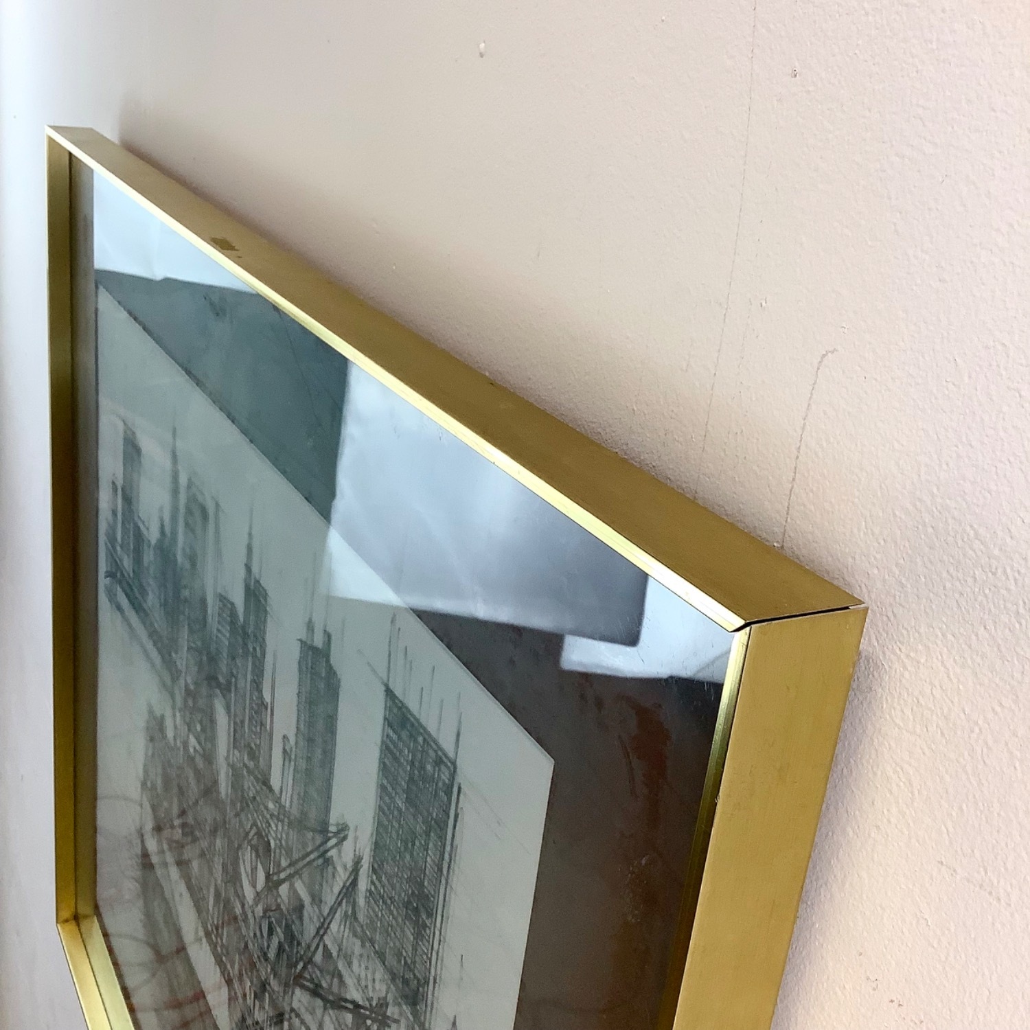 Vintage Lithograph Nautical Cityscape, Signed - image-8