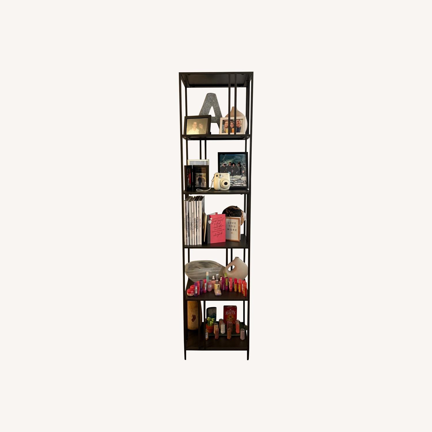 West Elm Profile Metal Bookcase in Antique Bronze - image-5