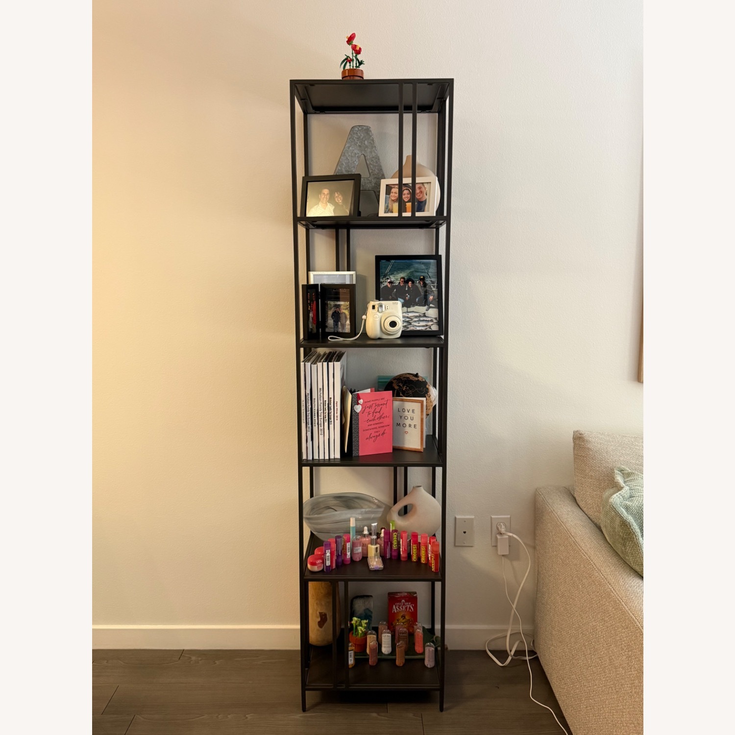 West Elm Profile Metal Bookcase in Antique Bronze - image-1