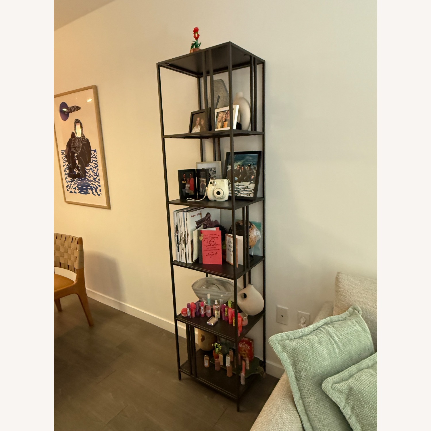 West Elm Profile Metal Bookcase in Antique Bronze - image-2