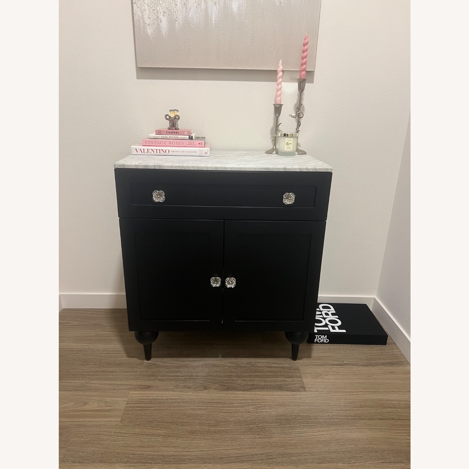 Anthropologie The Fern Black Wood Sideboard - image-1