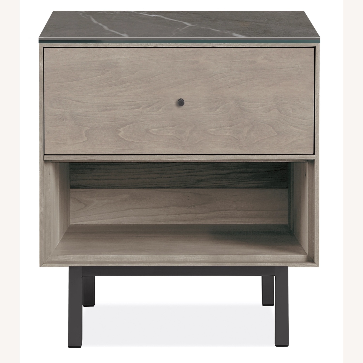 Room & Board Hudson Charcoal Wood Nightstand - image-4