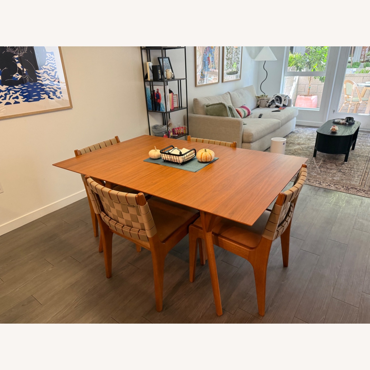 West Elm Mid-Century Extendable Dining Table 60”-80” - image-2