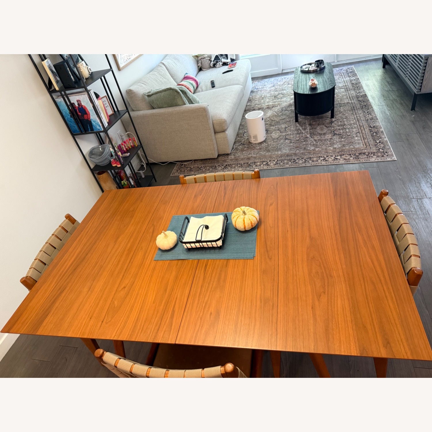 West Elm Mid-Century Extendable Dining Table 60”-80” - image-3