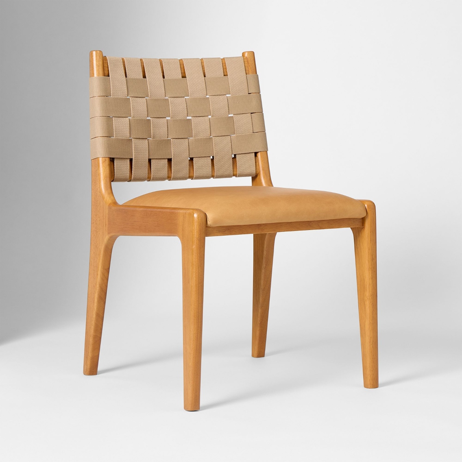 West Elm Dunham Sesame Ludlo Wood Dining Chairs - image-5