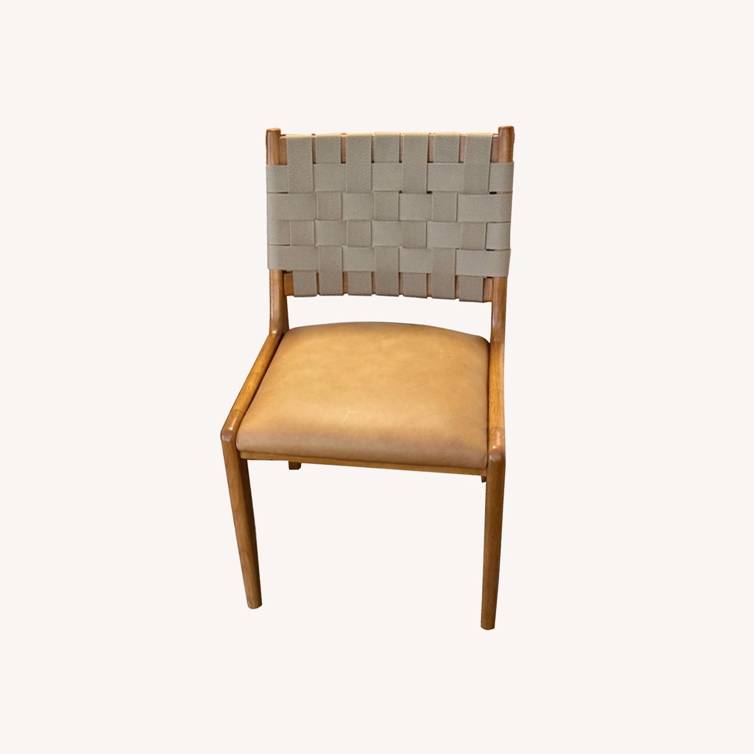 West Elm Dunham Sesame Ludlo Wood Dining Chairs - image-0