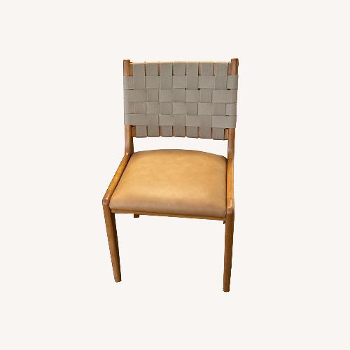 Used West Elm Dunham Sesame Ludlo Wood Dining Chairs for sale on AptDeco