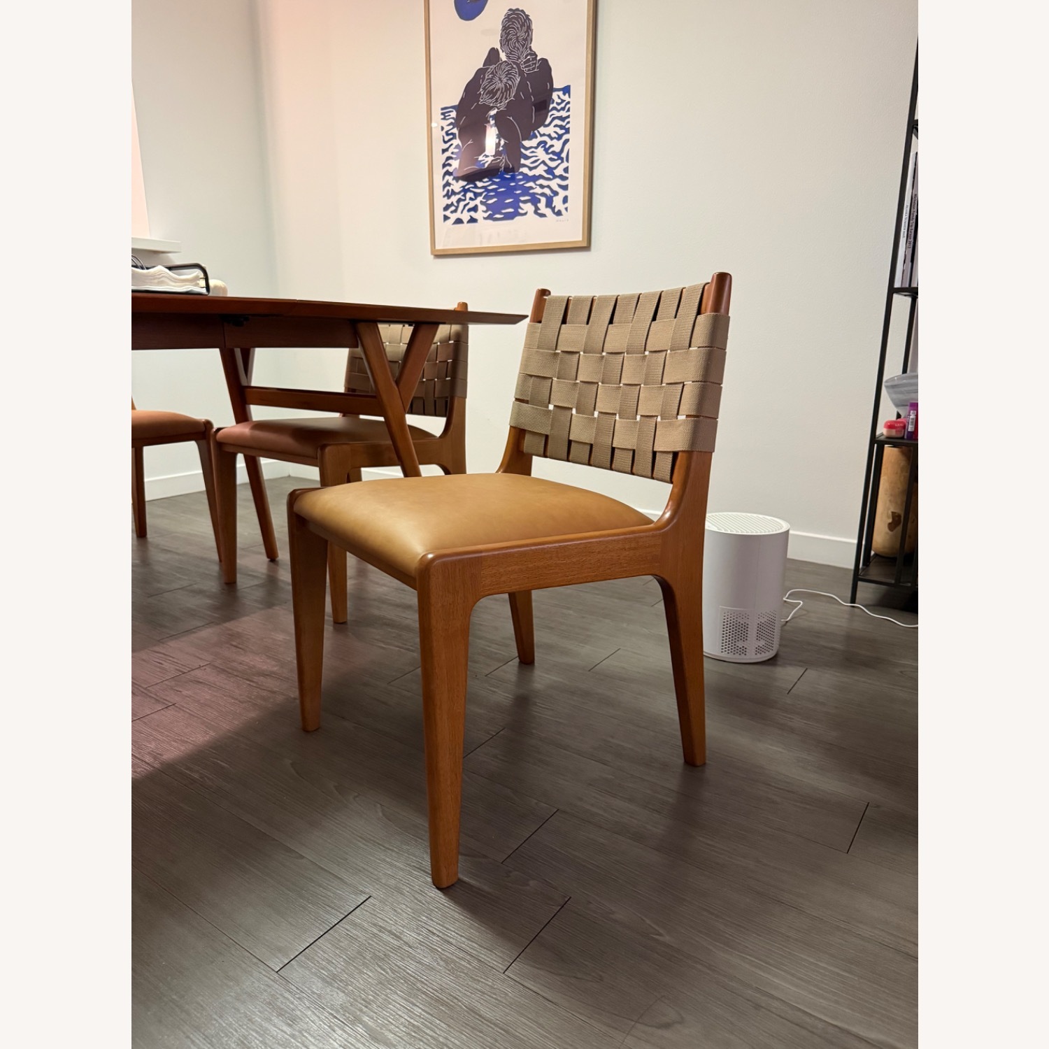 West Elm Dunham Sesame Ludlo Wood Dining Chairs - image-2