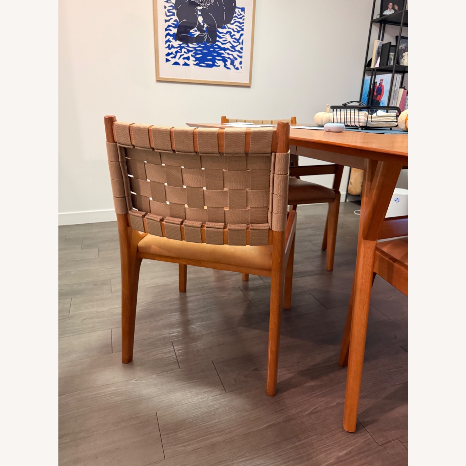 West Elm Dunham Sesame Ludlo Wood Dining Chairs - image-3