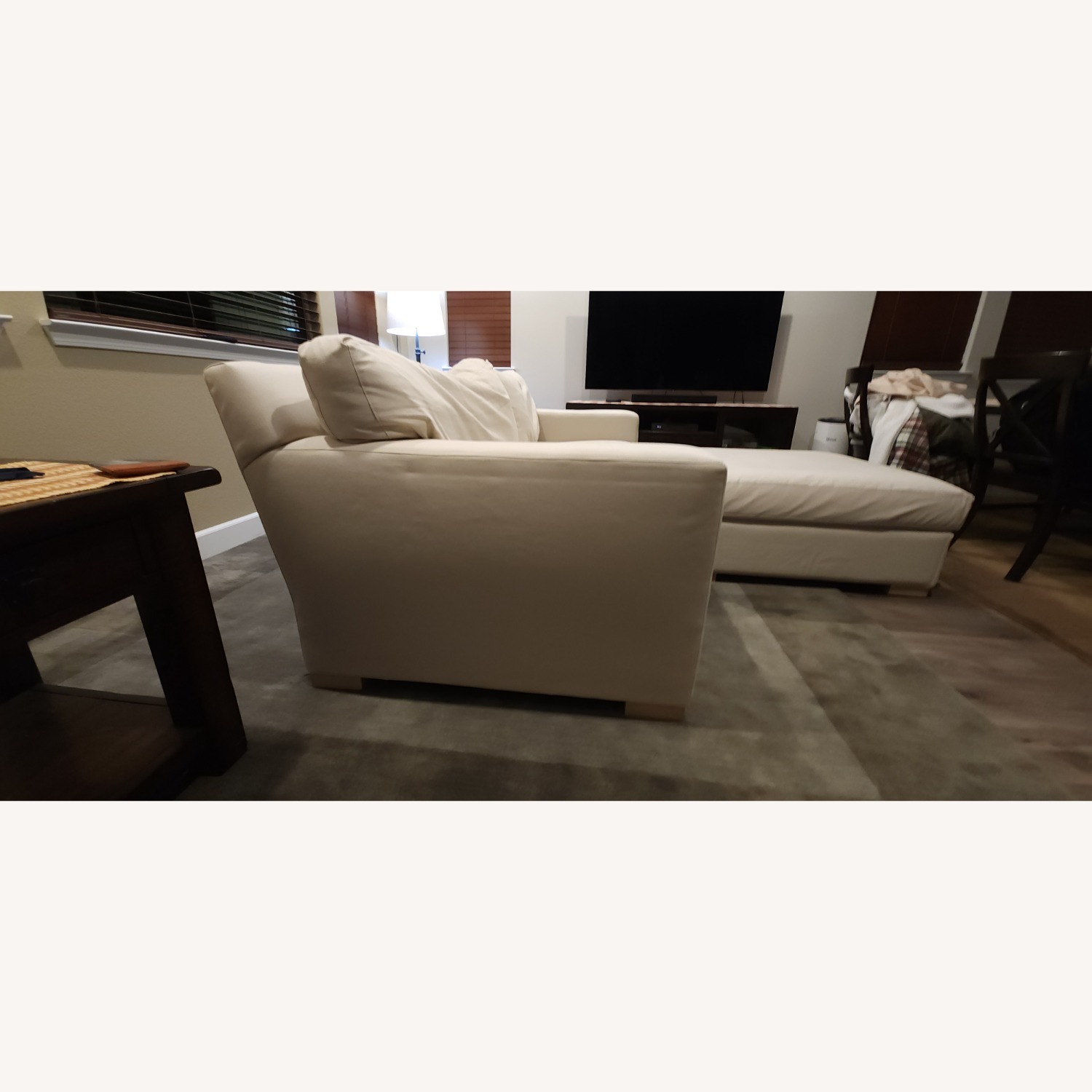 Crate & Barrel Axis II Sofa and Ottoman - image-3