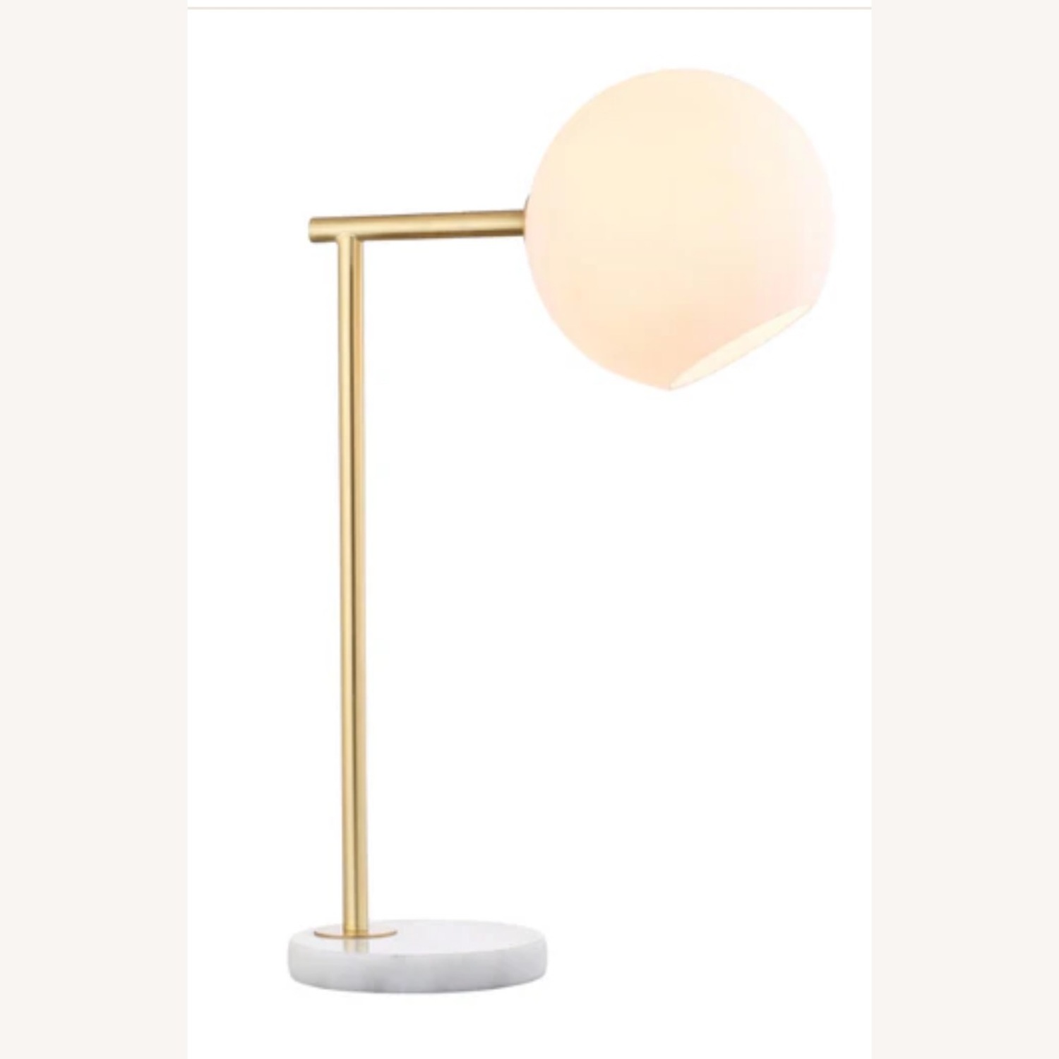 Jonathan Y White Marble Table Lamp - image-2