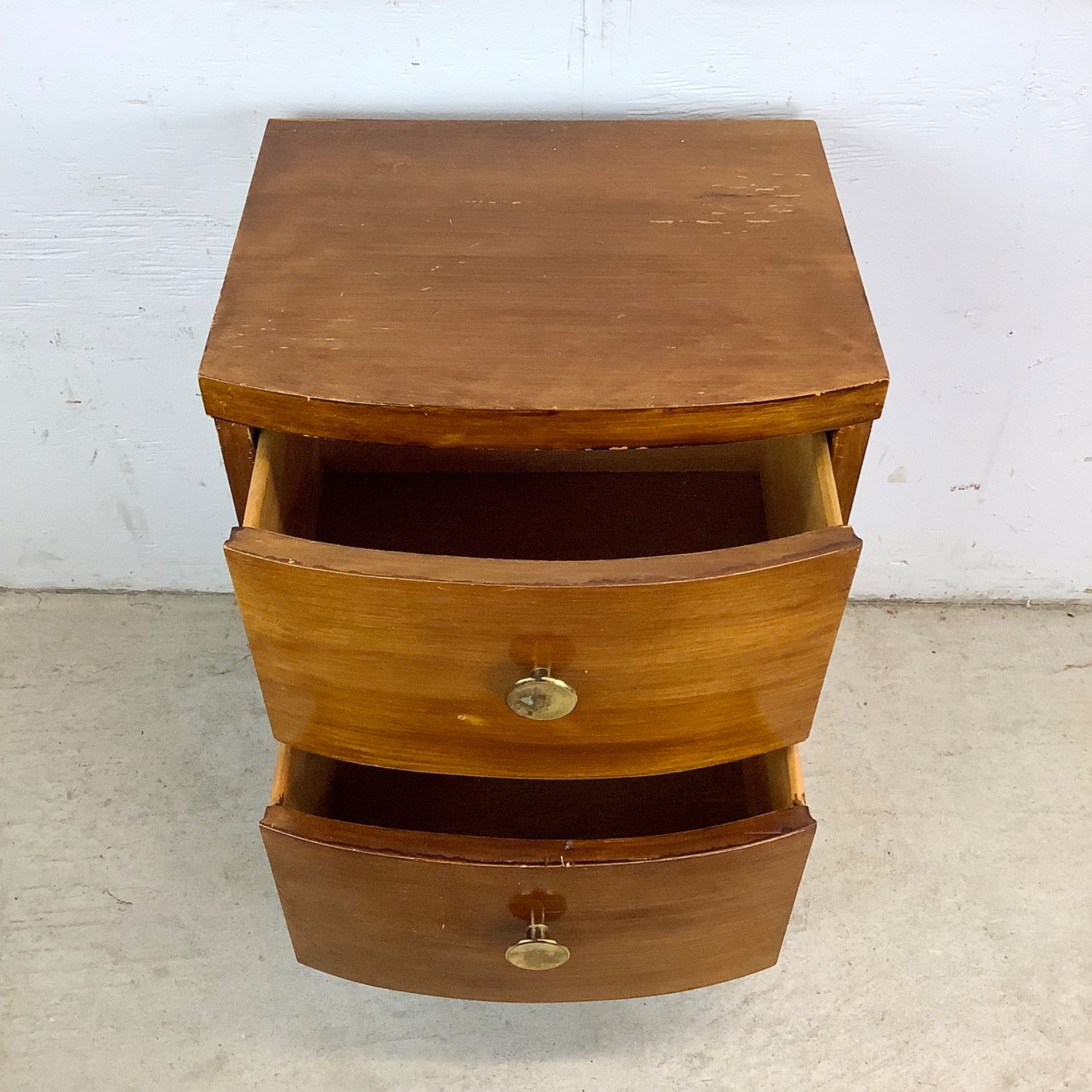 Vintage Two Drawer Nightstand - image-11