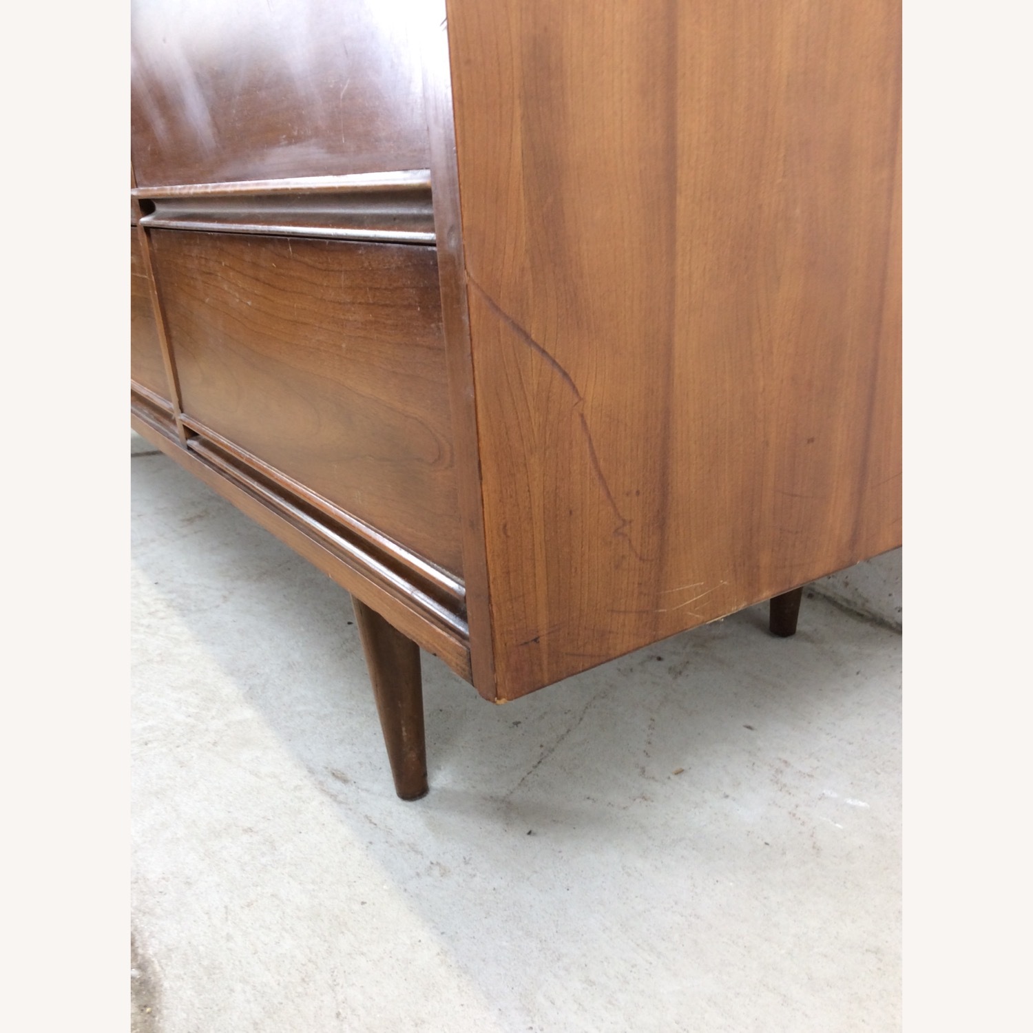 Mid Century Modern Lowboy Dresser with 9 Drawers - image-12
