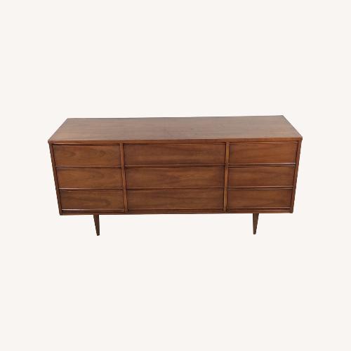 Used Mid Century Modern Lowboy Dresser with 9 Drawers for sale on AptDeco
