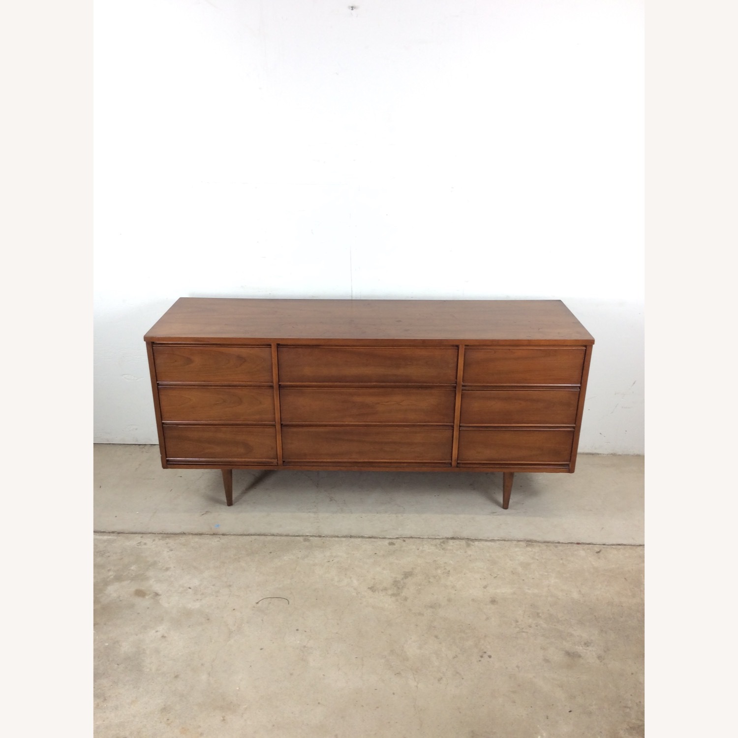 Mid Century Modern Lowboy Dresser with 9 Drawers - image-3