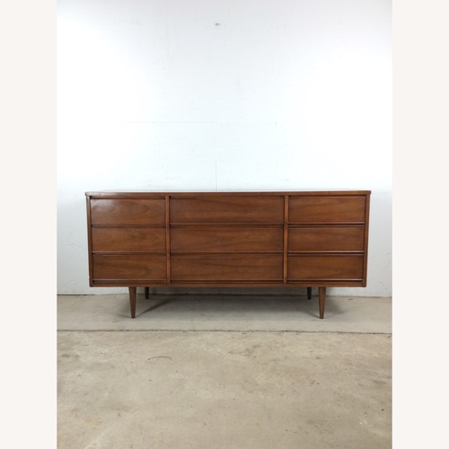 Used Mid Century Modern Lowboy Dresser with 9 Drawers for sale on AptDeco