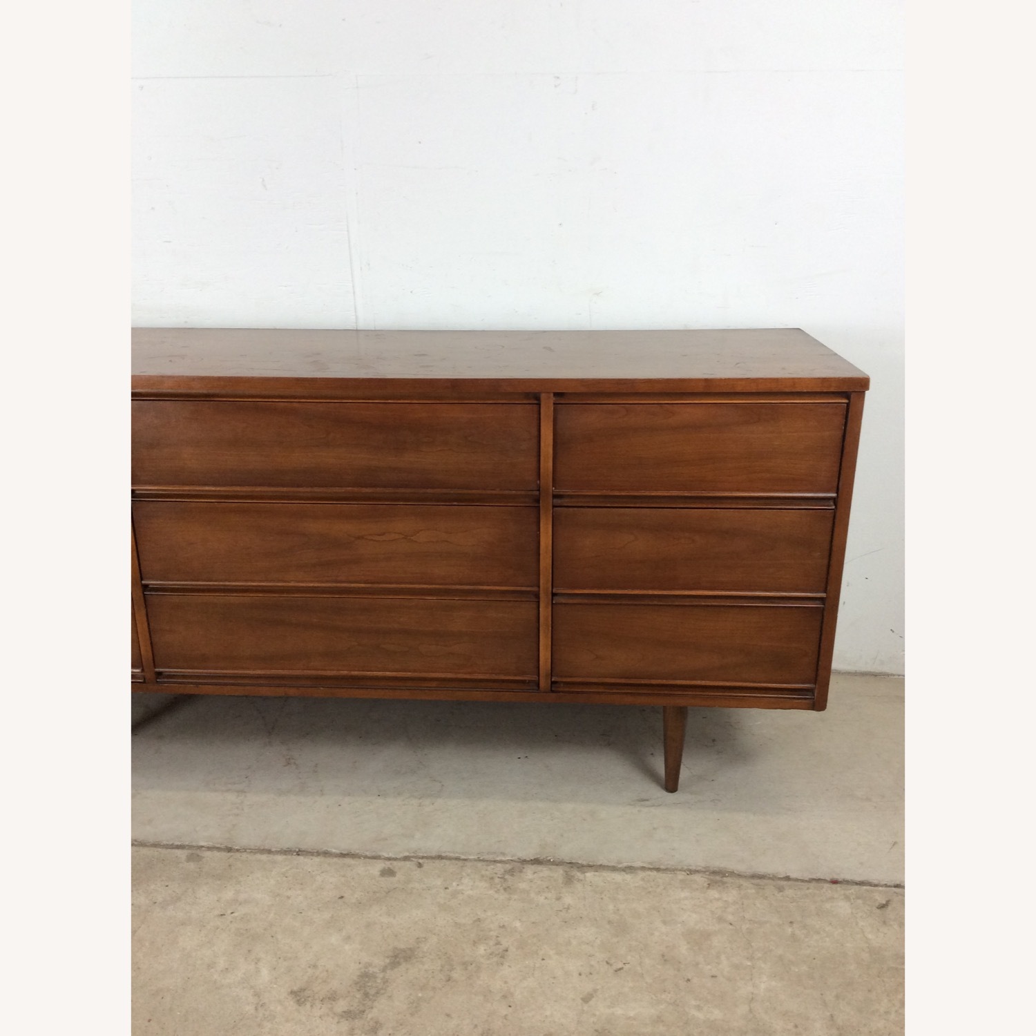 Mid Century Modern Lowboy Dresser with 9 Drawers - image-5