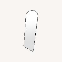 Amazon Black 58” Arch Metal Floor Mirror